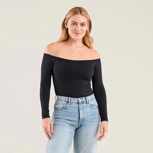 XL off the shoulder black bodysuit, nuuds